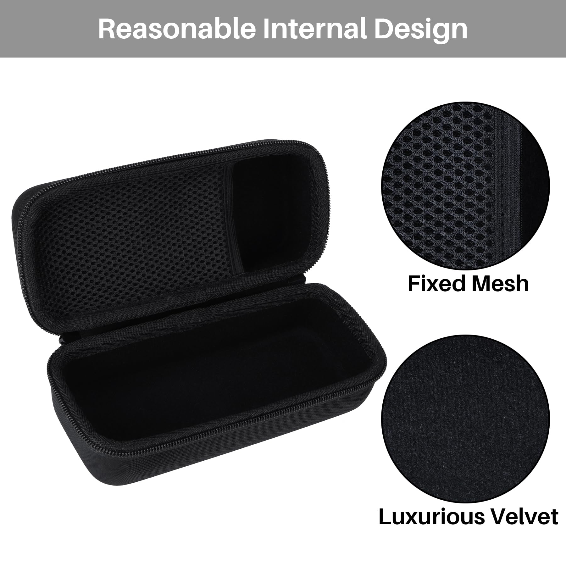 Lebakort Hard Carry Case Compatibie with Portacapture X6 Portable Track High-Resolution Recorder, Black, für Tascam X6 - Image 4