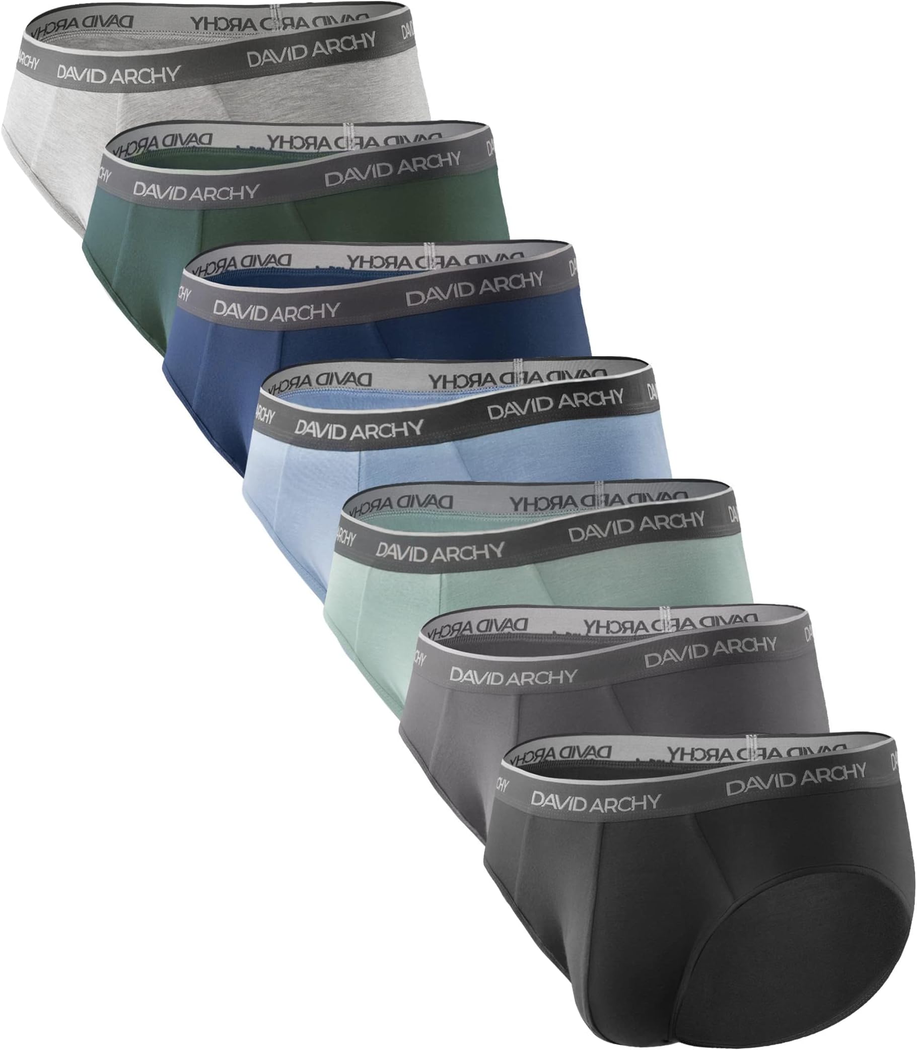 Men's Underwear Briefs Rayon Made from Bamboo Wicking-Moisture Support Pouch Soft Underwear for Men 4 or 7 Pack