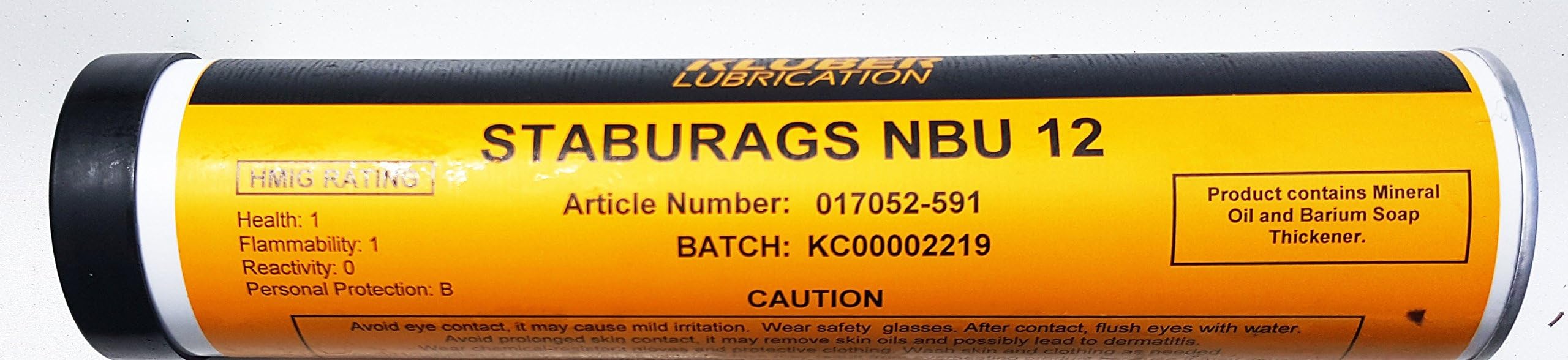 Kluber Staburags NBU 12 400g Cartridge