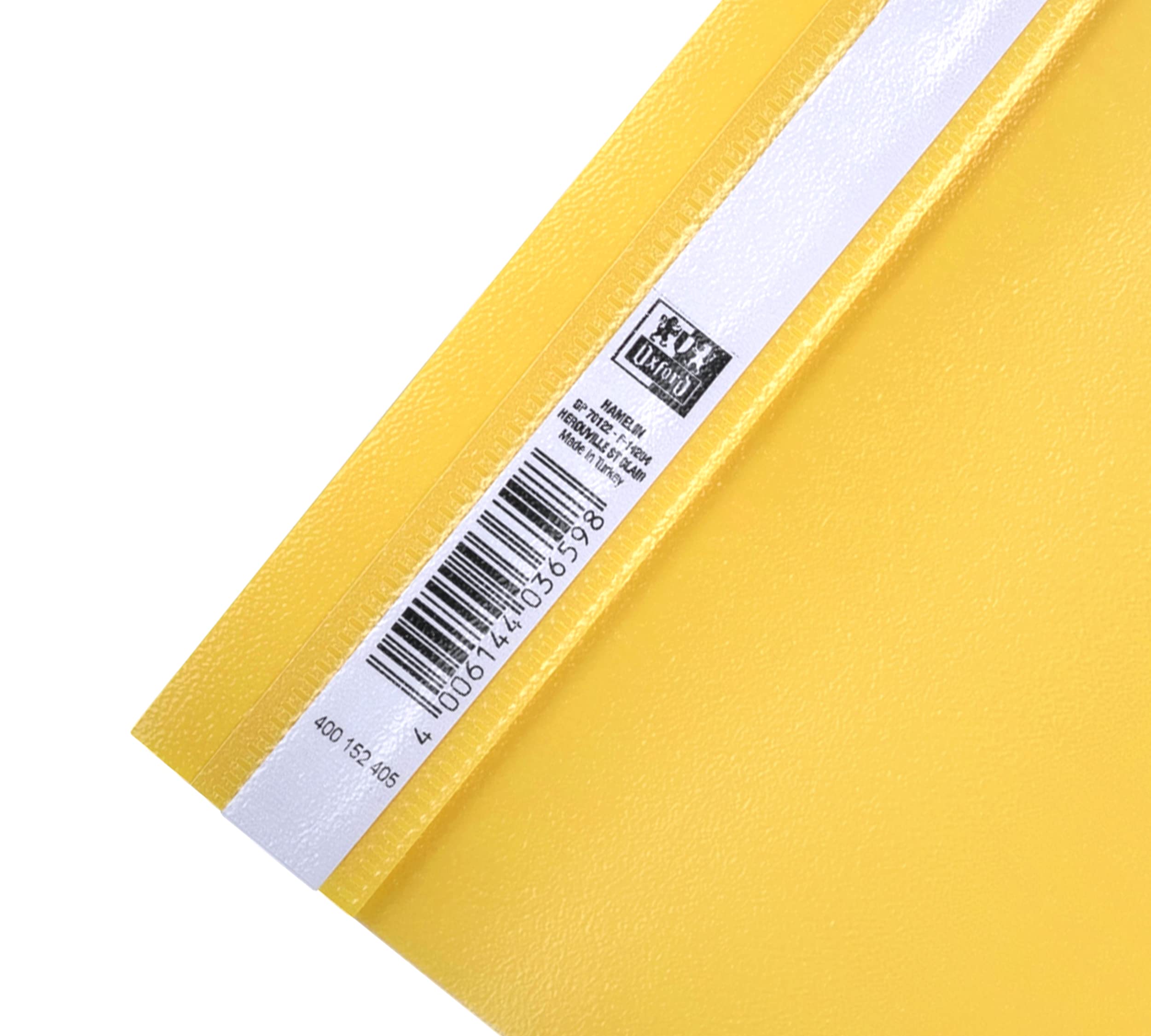 Oxford Pack of 10 A4 File Folders Plastic Yellow, DIN A4 - Image 3