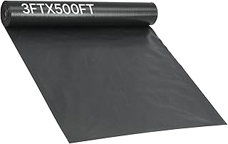 VEVOR Silt Fence Fabric Roll, 3 x 500 ft Erosion Control Fencing, Industrial Grade Tough Polypropylene Fabrics for Sediment Retention, Temporary Fabric for Construction Job Sites