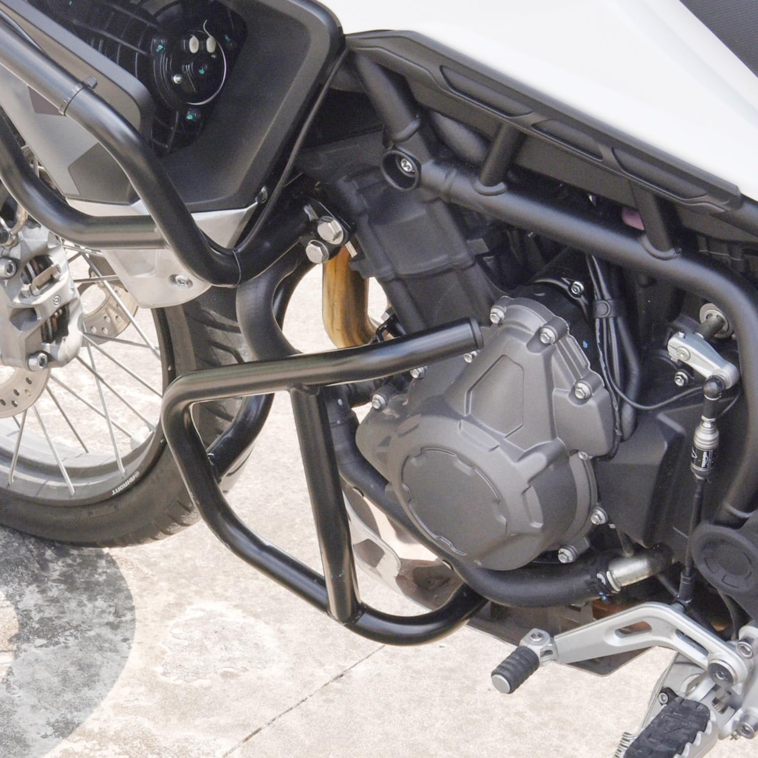 Motorcycle Steel Engine Guard Highway Crash Bars Compatible with Triumph Tiger 900 GT/GT Pro/Rally/Rally Pro 2020 2021 2022 2023 Lower Body Frame Tank Falling Protector Bumper, Black