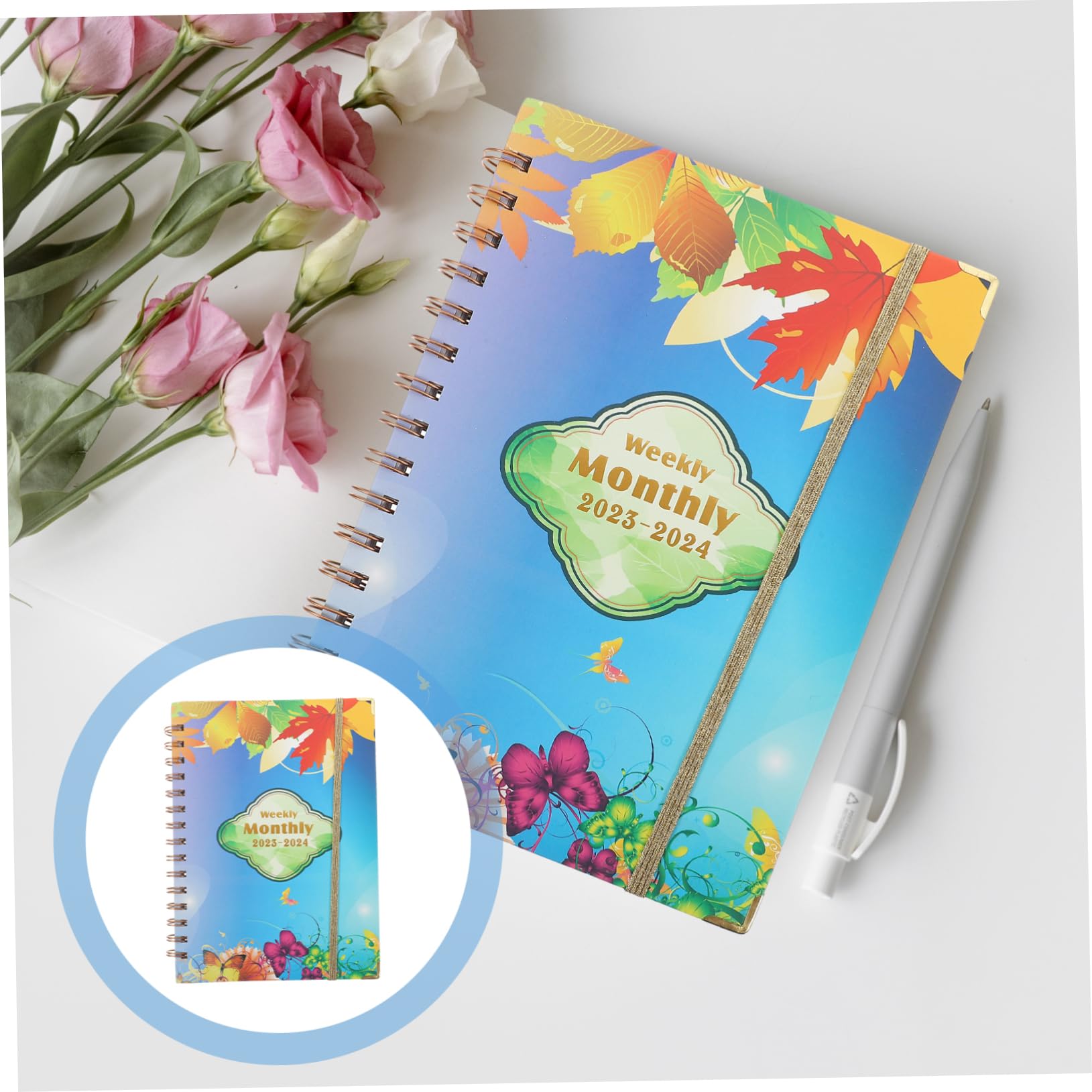 Tofficu 5stücke Spiral Planner Wöchentlicher Monatlicher Notizblock Akademischer Planer Für Schüler Studenten Zeitmanagement Organisation Für Schule Büro