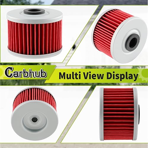 Miniatura 6 de Carbhub 10 filtros de aceite 400EX para Foreman 500 Rancher Pioneer Rubicon ATC250ES ATC350X TRX250 TRX300 TRX350 TRX400 TRX420 TRX450 TRX500 para