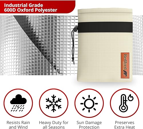 Vista 13 de Redford Supply Co. Cold Snap (0F) - Paquete de 2 fundas para grifos de exteriores para protección contra la congelación en invierno, 7.5 pulgadas