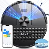 Lubluelu SL68 Robot Aspirateur Laveur Puissante et Silencieux 3 en 1,4000Pa,Navigation LiDAR Laser,Modes de Nettoyage Personnalisés,Robot Laveur de Sol pour Poils d'animaux,Les Débris, Les Cheveux - 1