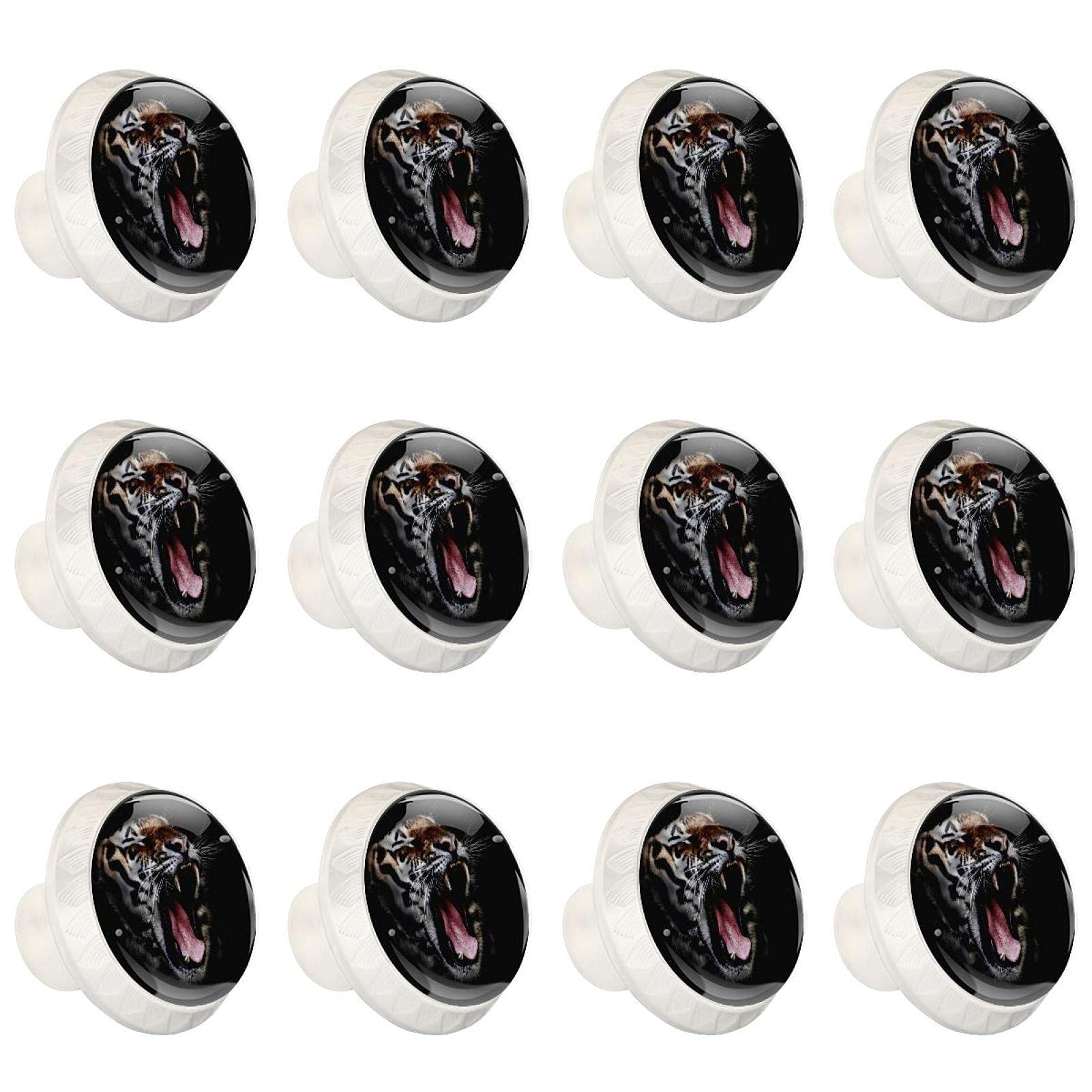Boutons d'armoires de cuisine ronds et poignées de tiroir animal chat