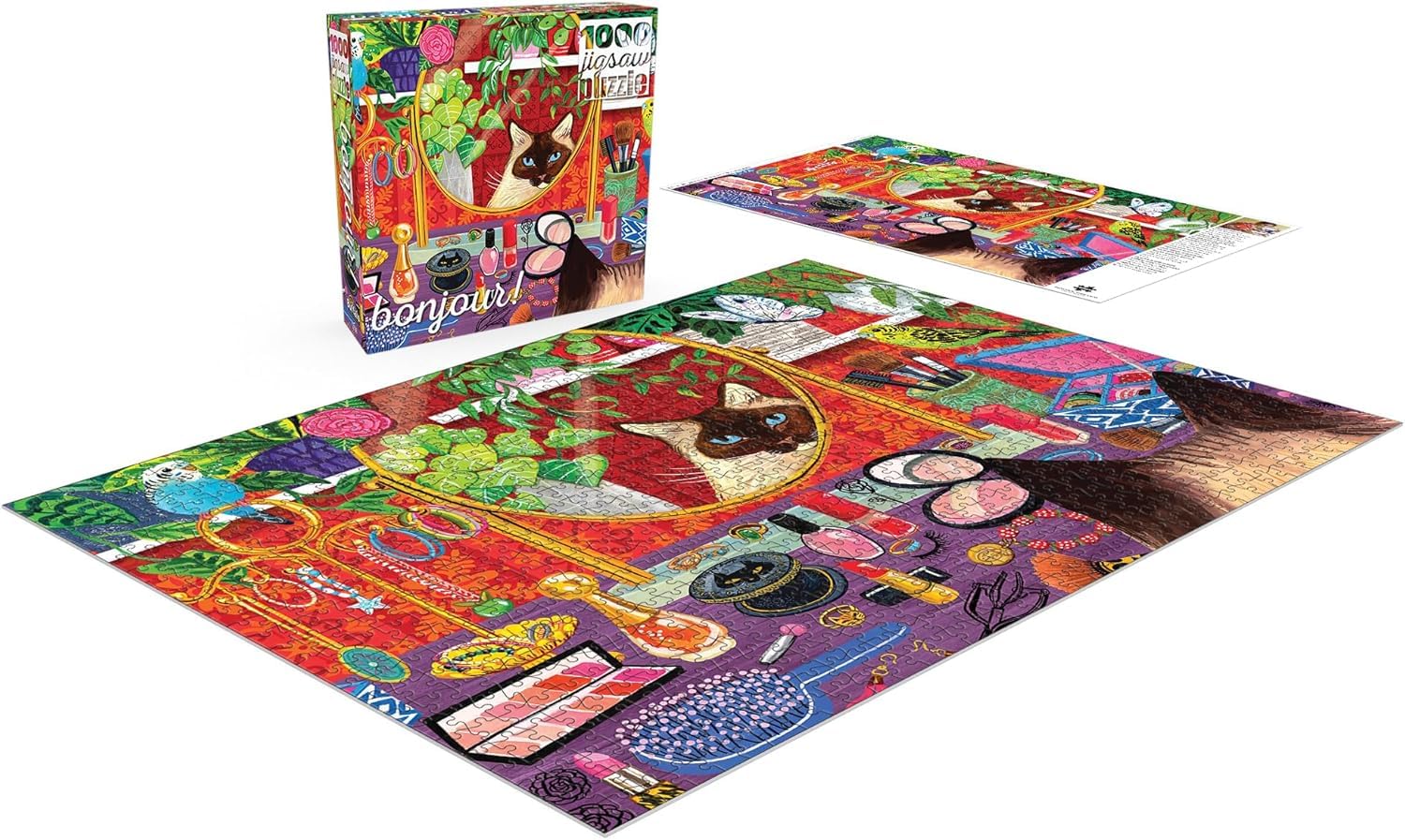 Buffalo Games Bonjour Under The Covers 1000-Piece Puzzle - Adult Jigsaw Puzzle, 26.75x19.75", Fun & Relaxing - View #11