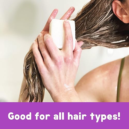 Miniatura 3 de BRIXY Barra acondicionadora para hidratación y suavidad, todo tipo de cabello, pH equilibrado y seguro para cabello teñido, sostenible, vegano, sin