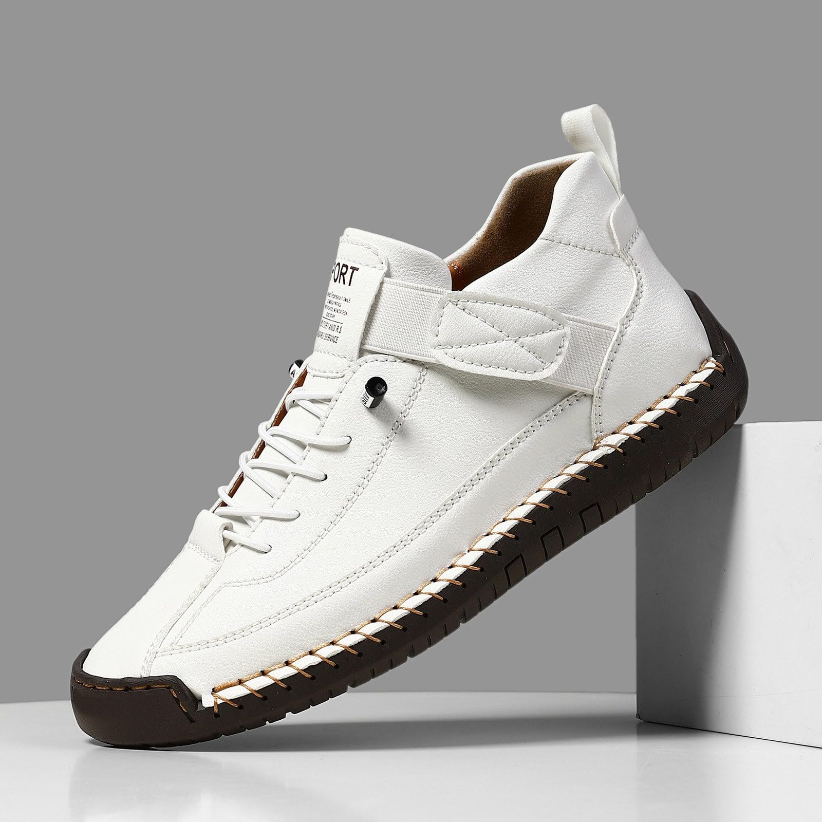 Basket Randonnee Femme Imperméable - Basket Femme Montante Cuir Orthopédique À Lacet Tennis Chaussure Confort Basquettes Respirante Sneakers Plates Chaussures Outdoor Chaussures