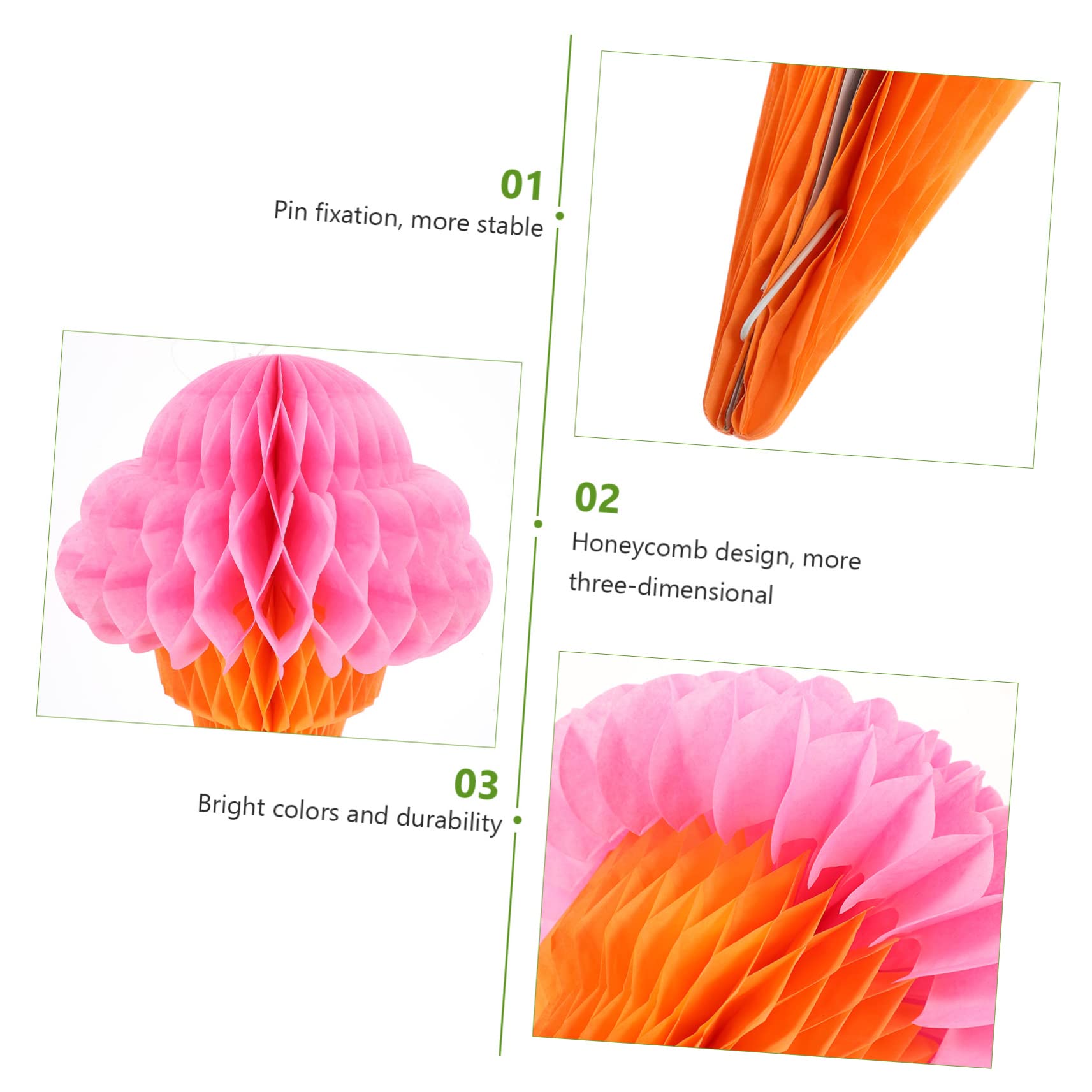 MAGICLULU 5 Set di Ciondoli A Nido d'Ape A Tema Hawaiano A Forma di Decorazioni per Feste 3 Pezzi*5