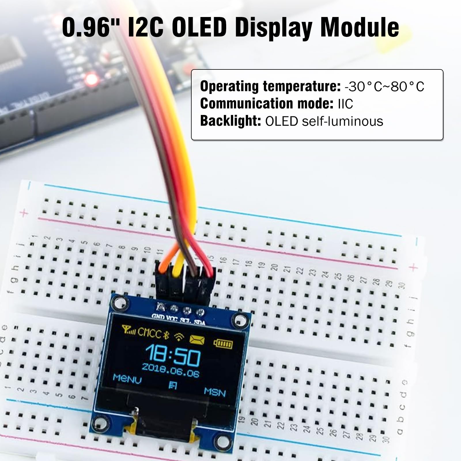 Display OLED 0.96 Pollici I2C - 3 Pezzi 128x64 Pixel Per Arduino - Foto 12