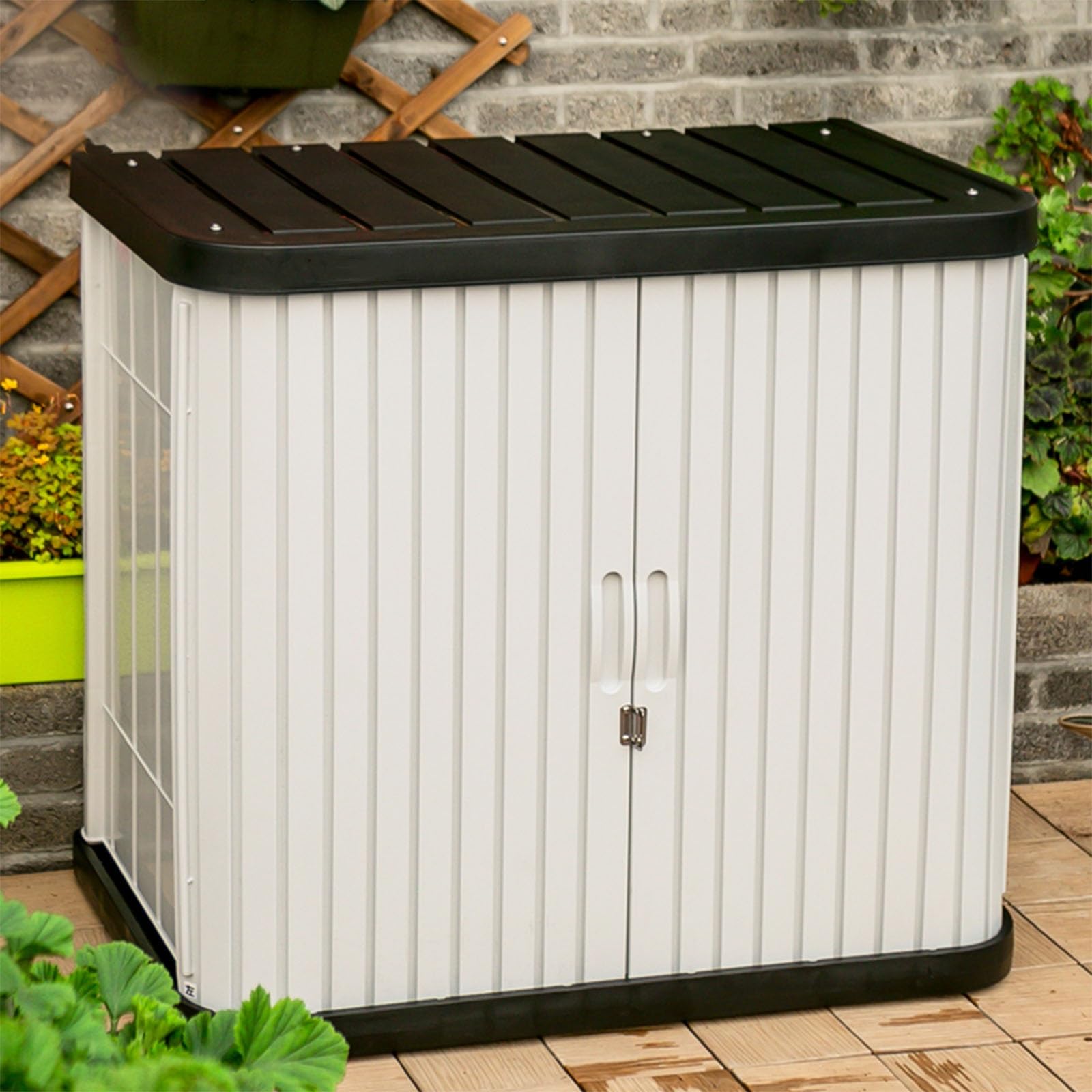 Amazon.co.jp: XADBDM 物置 屋外 PPプラスチック素材 屋外収納ボックス