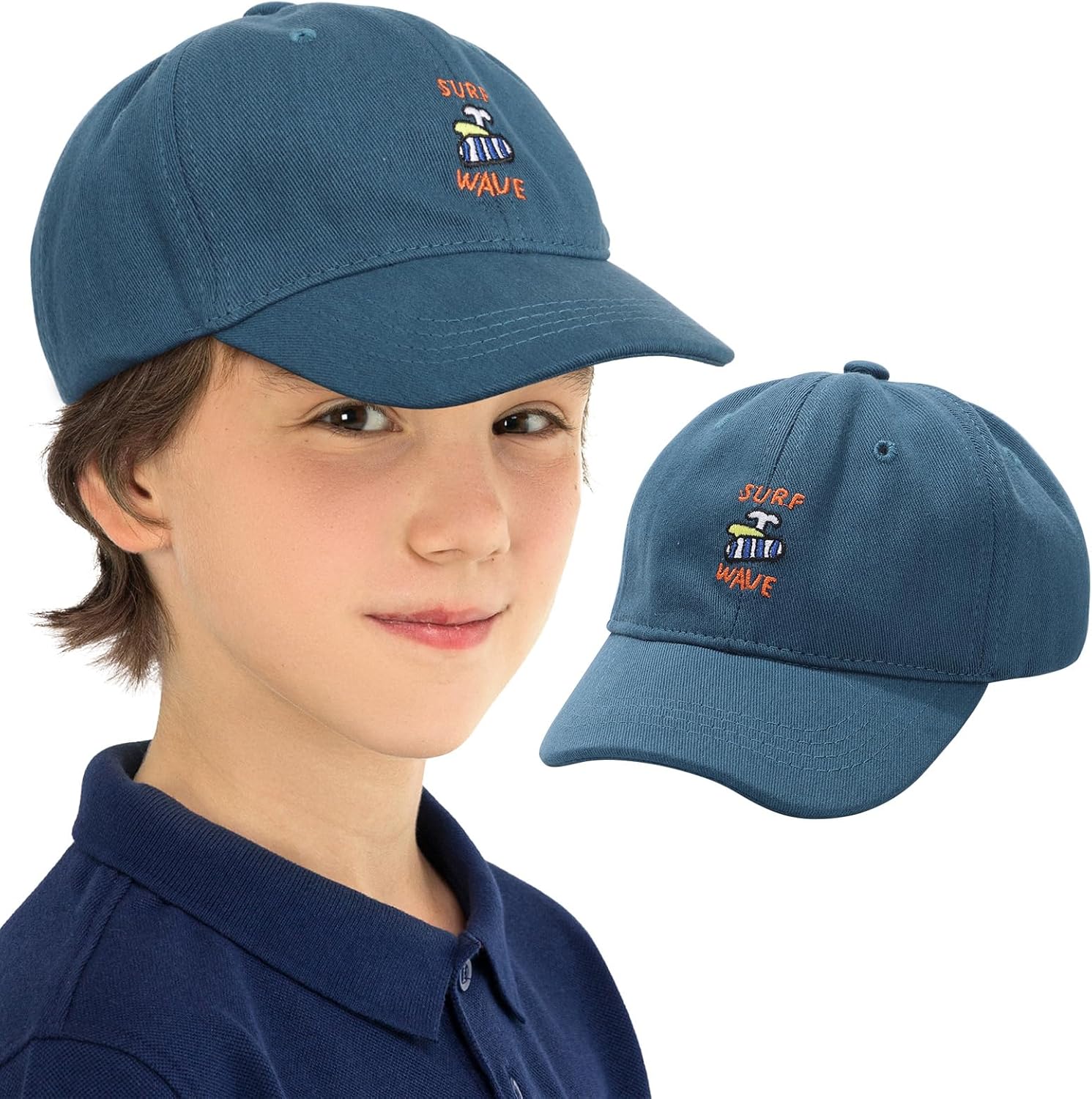 Cappello Da Baseball Bambini Con Gatto - Cotone E Poliestere, Carino, Per Età 5-12 Anni, Protezione UV - Foto 3