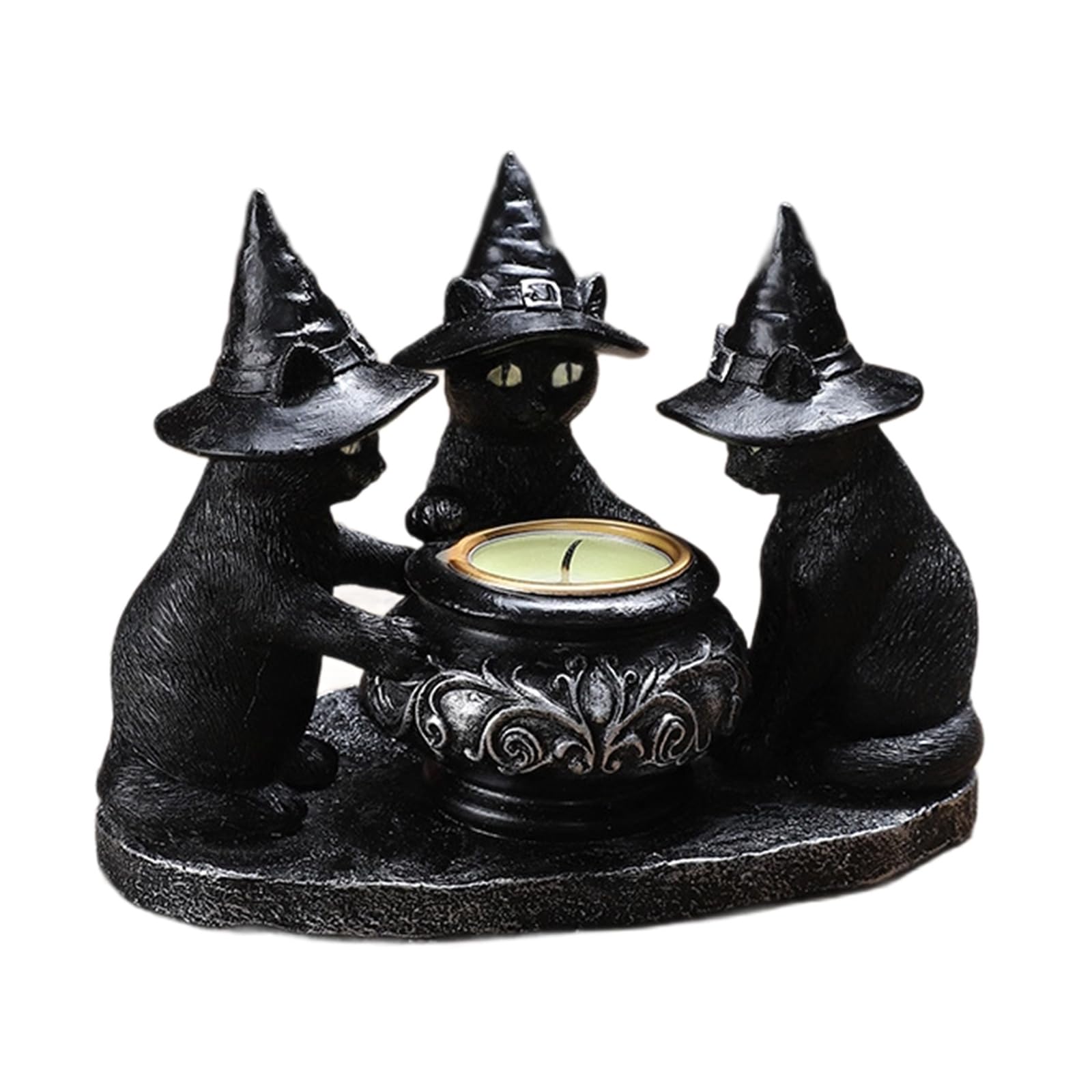 Cats Votive Candleholders Halloween Table Centerpieces with Tealights Home Decor Halloween Tealight Holders