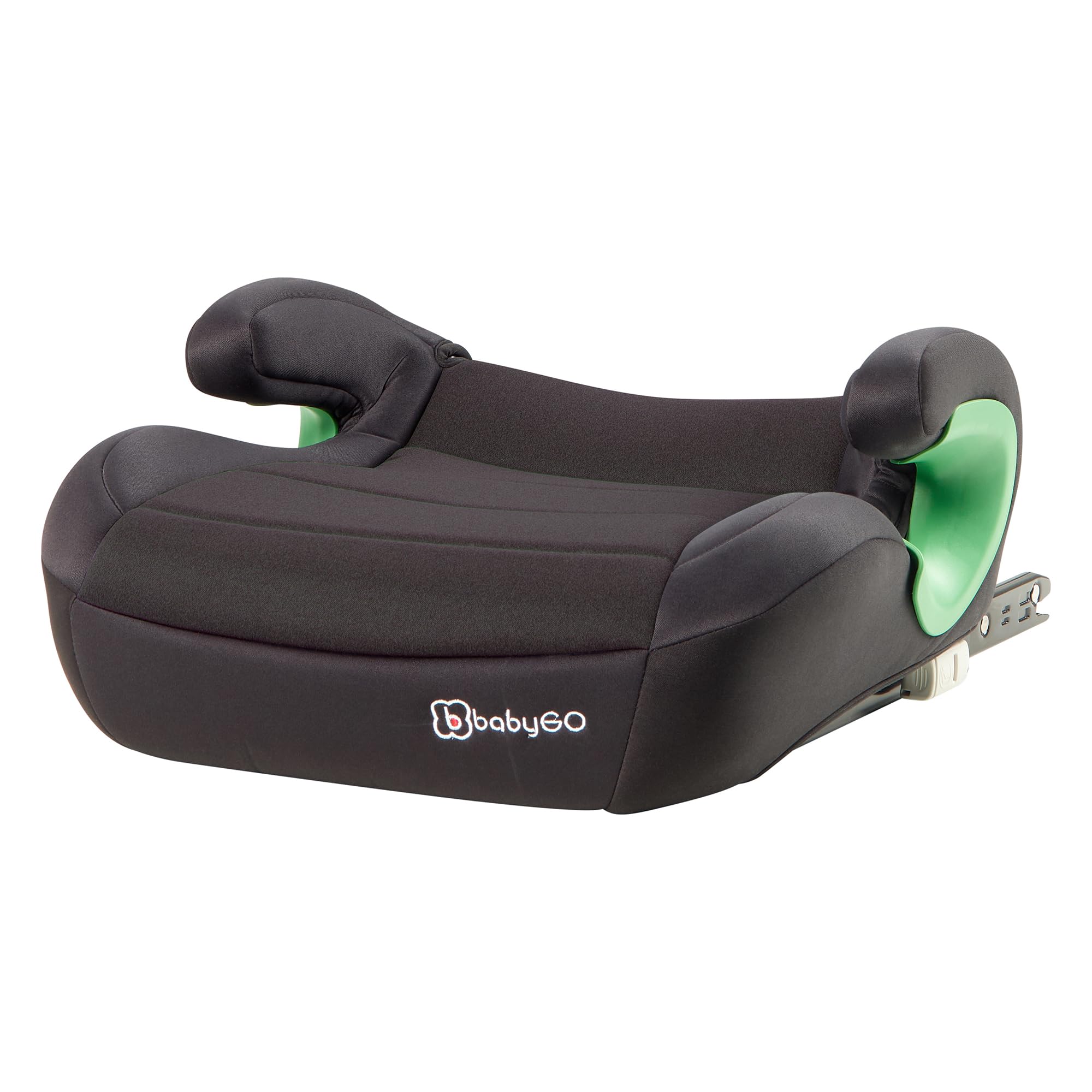 babyGO Sitzerhöhung Bursa III nach neuer I-Size Norm - Kindersitzerhöhung mit verstellbarem Isofix - Kindersitz/Autositz für Kinder Schwarz (135-150)