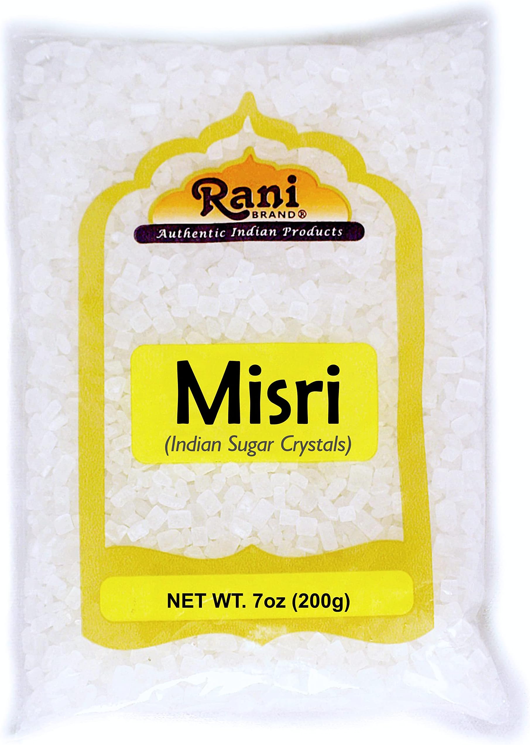 Rani Misri (Indian Sugar Crystals) 7oz (200g) ~ All Natural | Gluten Friendly | No Colors | Vegan | Kosher | Indian Origin