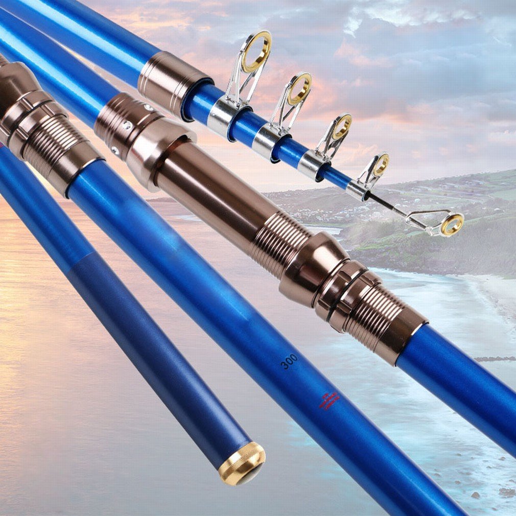Canne à pêche de mer super-dure en carbone de 2.4 mètres pour le lancer - 4