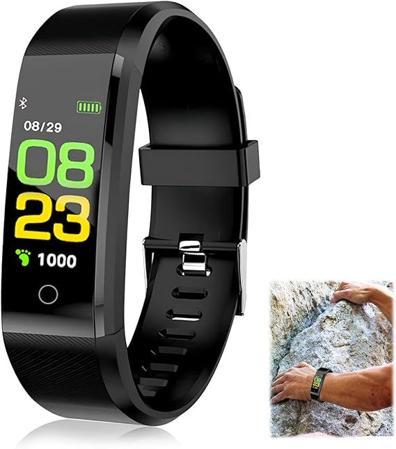 Fitness Step Tracker, Activity Tracker Smart Step Watch with Heart Rate ...