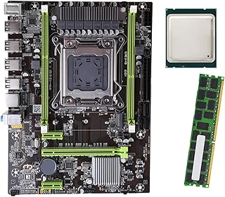gazechimp Placa mãe x79 pro computador desktop placa mãe 4x SATA2.0 de alto desempenho 16x placa de rede dupla DDR3 LGA 2011 para E5-2670 E5-2680 E5-2650