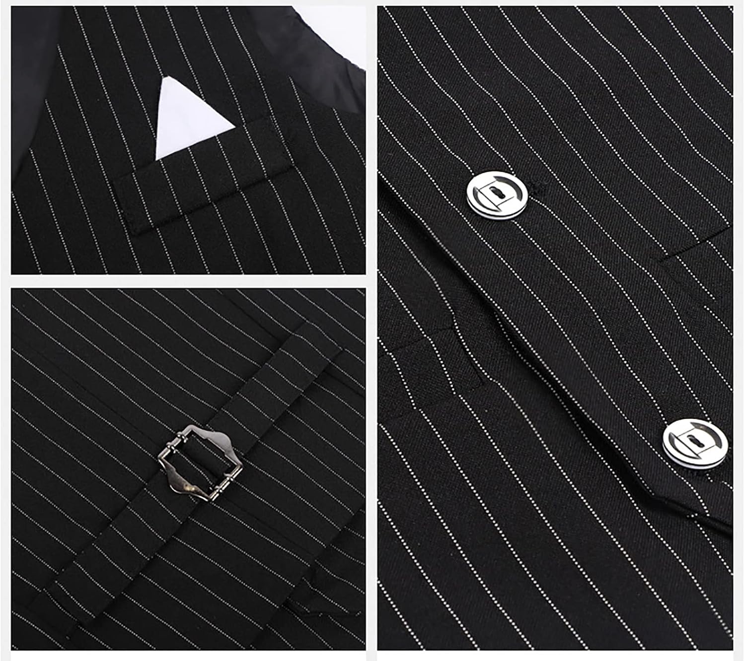 Boys Suit Vest Set 5-Piece Formal Suit Boy Long Sleeve Shirts Vest and Pants Outfits Set with Tie Bow