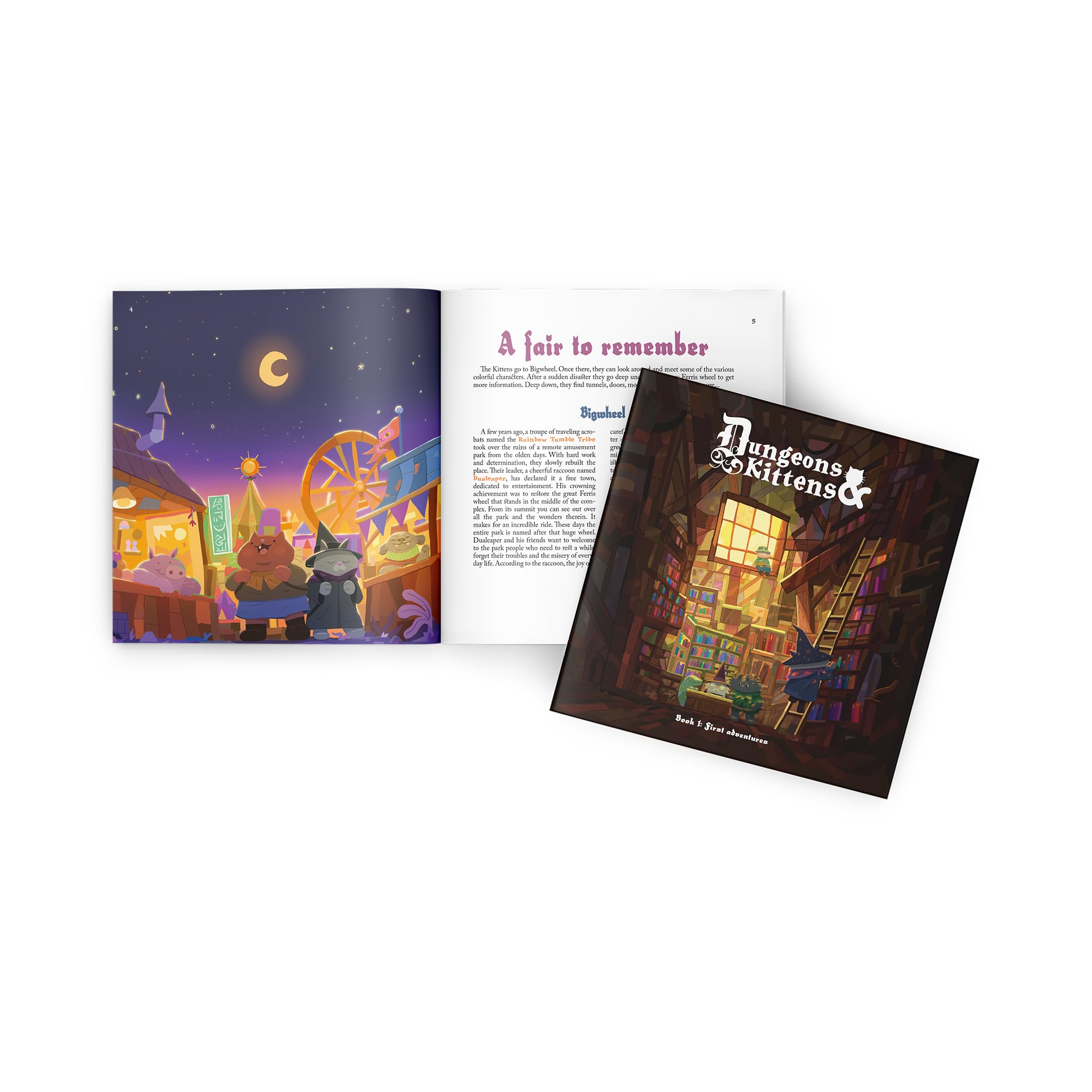Asmodee Jeu de rôle Donjons et Chatons – Jeu de rôle Fantastique pour Animaux dans Un Monde médiéval Post-apocalyptique sain, Plaisir en Famille pour Enfants et Adultes, à partir de 8 Ans, 2 à 6