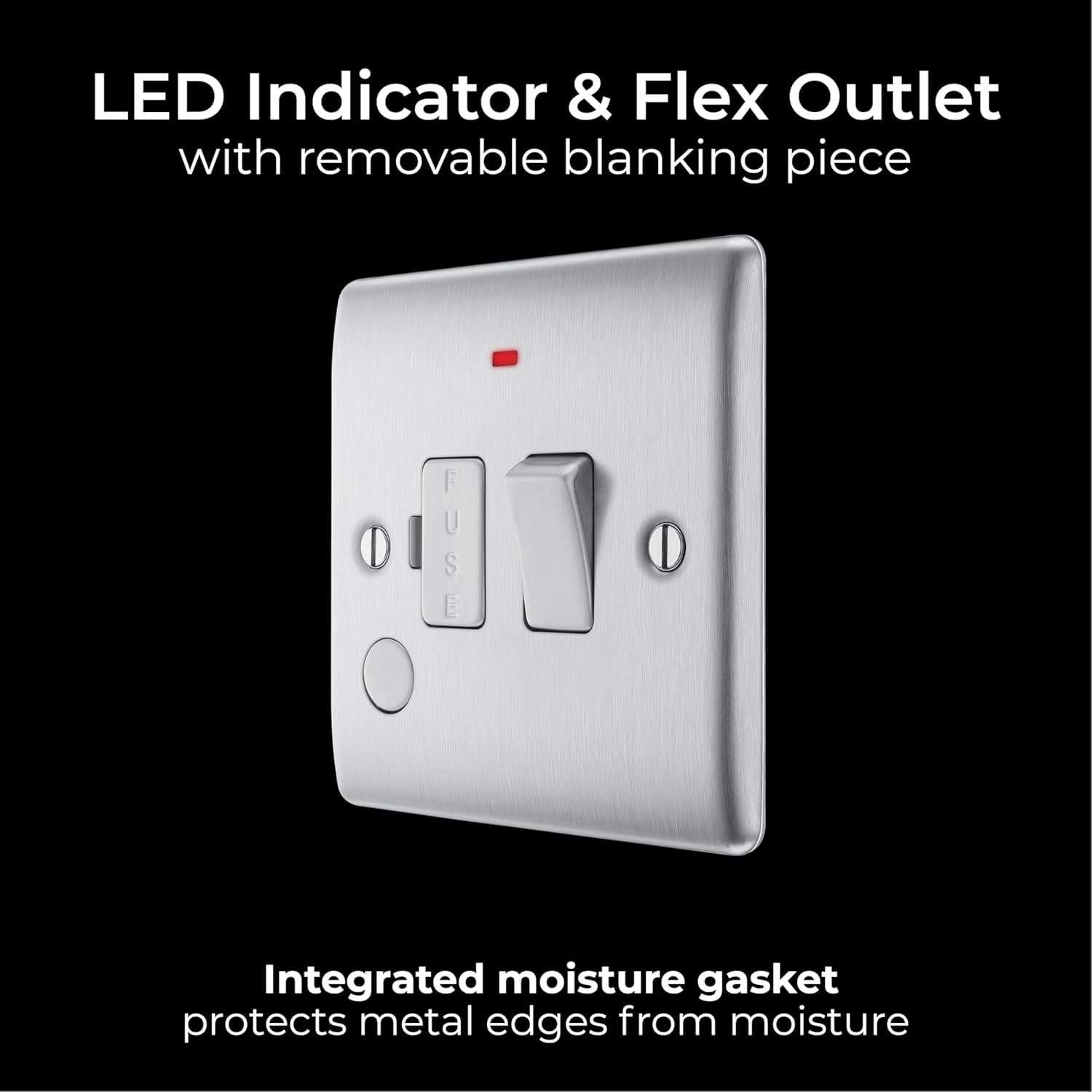 Fused Connection Unit with LED Indicator and Flex Outlet