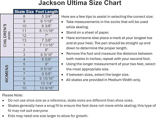 Miniatura 2 de Jackson Ultima Classic 200/500 Patines de hielo para mujeres y niñas – Patines de patinaje artístico cómodos para patinaje sobre hielo y patinaje