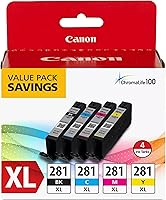 Vista 24 de Canon CLI-281 XL Tanque de tinta amarillo genuino, compatible con impresoras de la serie TR8520, TS9120, TS8120, TS6120, TS9521C/a, TS9520/a
