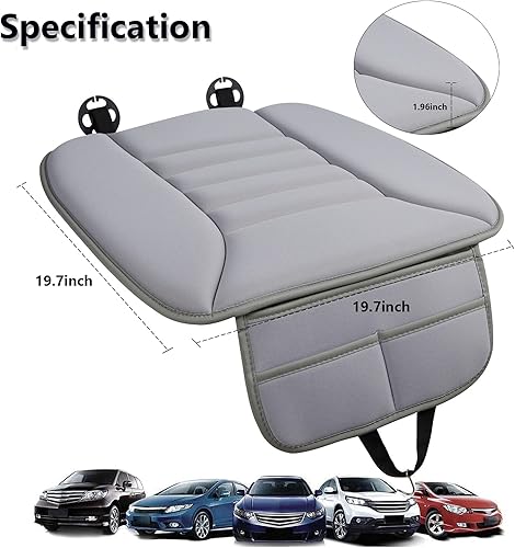 Miniatura 2 de Big Ant Cojín de asiento de automóvil, cojín de espuma viscoelástica, alivio del dolor, protector de asiento cómodo para automóvil, oficina, uso