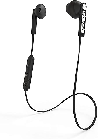 Urbanista Berlin Bluetooth Magnetic Earphones [ WIRELESS FREEDOM ], Up to 4 Hours Play Time, Call-Handling with Microphone - Dark Clown