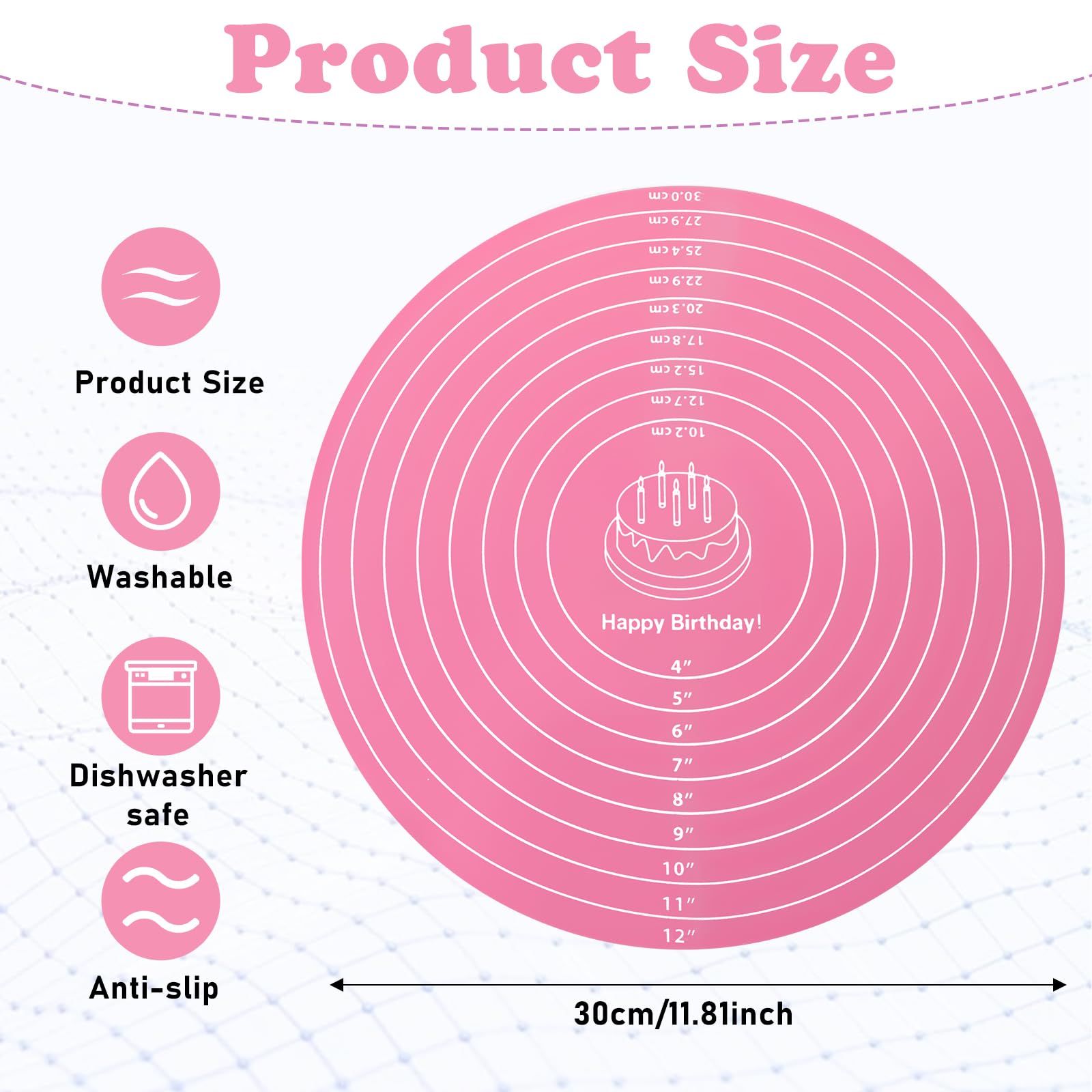N/A" Silikonmatte Backmatte Silikon Baking Mat Produktbild-Vorschau 6