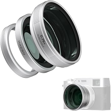 Freewell 2-in-1 Wide Angle & Macro Lens Compatible with Fuji X100VI/X100V Versatile Design & Enhanced Magnification
