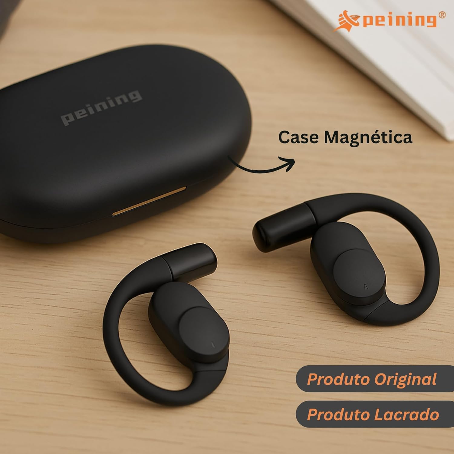 71AkvoIjyYL._AC_SL1500_ Fone de Ouvido, Bluetooth 5.4, IPX4 à Prova D'Água, Com Microfone Embutido. Design Esportivo e Ergonômico, Ideal Para Corridas, Atividades Físicas, Compatível com IPhone e Android, Anti Ruído (Preto)
