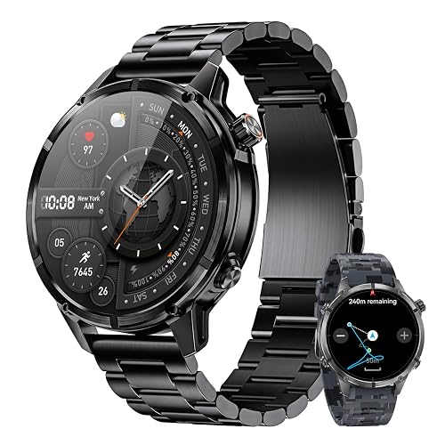 WalkerFit Rugged Smart Watch for Men, Standalone GPS, 1.43' AMOLED, 3 Bands