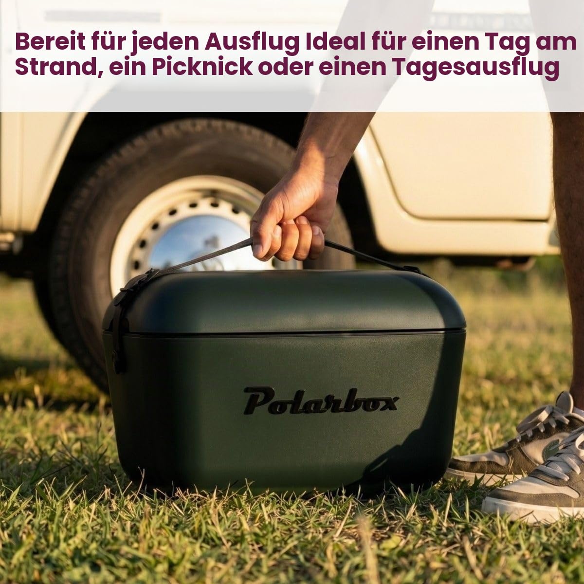 Polarbox Kühlbox mit Schulterband - Green Forest-Black - 12 Liter