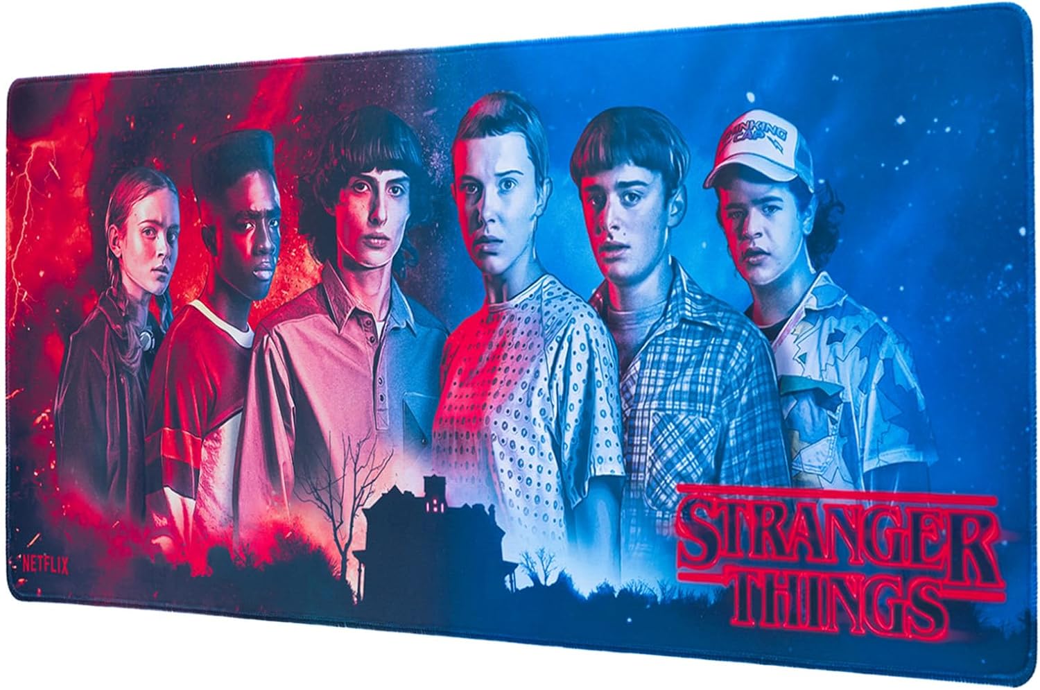 Stranger Things Gaming Mouse Pad Official - 31.5" x 13.78" Non-Slip Rubber Base, Gaming Mouse Pad - Stranger Things Gifts - Stranger Things Merchandise