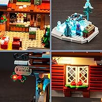 Vista 4 de BrickBling Kit de iluminación LED para Lego Alpine Lodge Winter Village, luces creativas compatibles con luces Lego 10325 solamente, sin