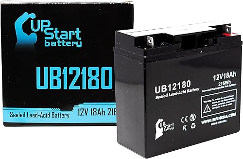 Repuesto para batería GS PORTALAC PX12170 - Reemplazo UB12180 Batería de plomo ácido sellada universal (12 V, 18 Ah, 18000 mAh, terminal T4, AGM,