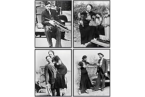 Awesome Bonnie and Clyde Vintage Wall Decor Photo Set