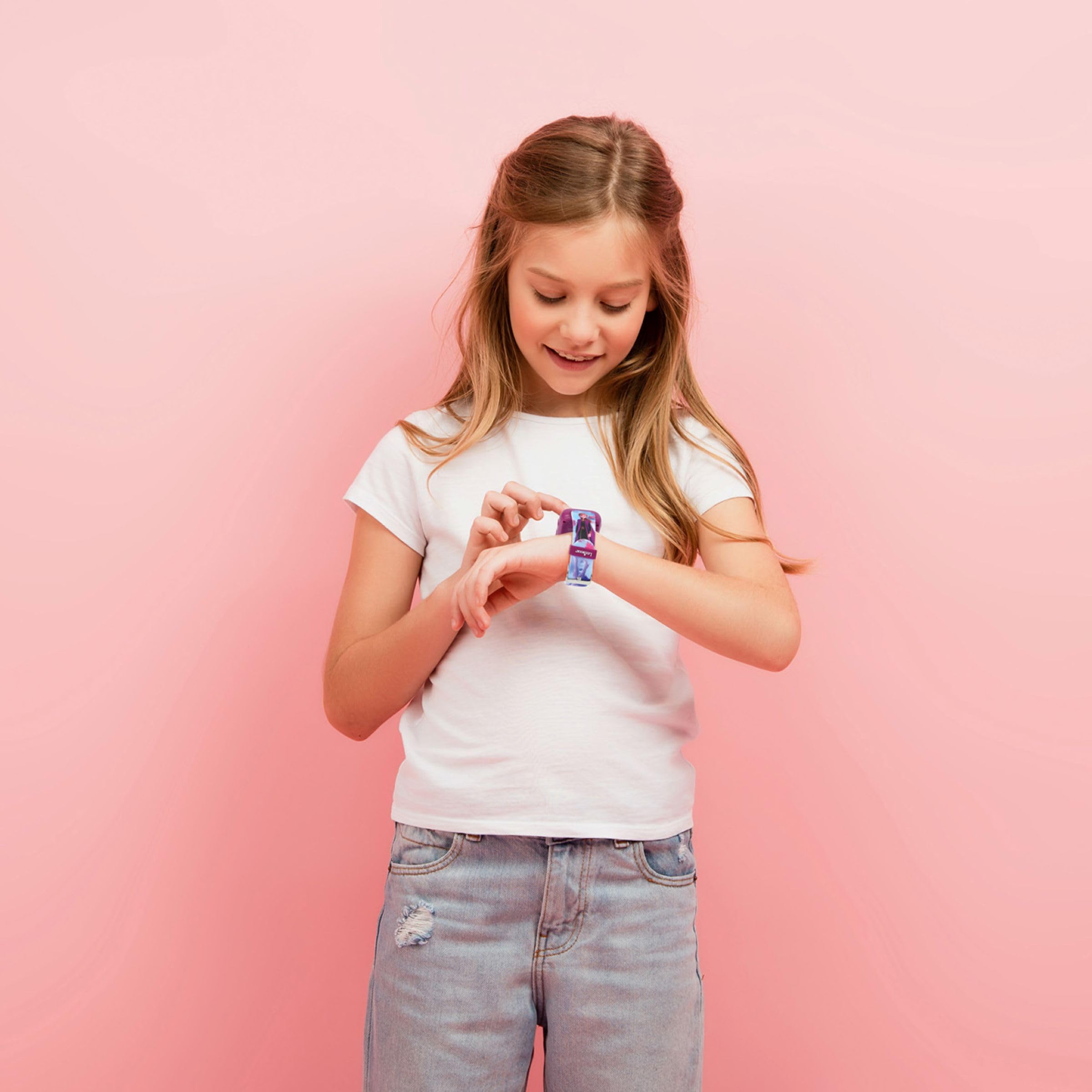 Lexibook, Disney La Reina de Las Nieves, Reloj Bluetooth con Pantalla a Color Frozen con cámara y Tarjeta de Memoria de 8 GB, Azul, DMW071FZ