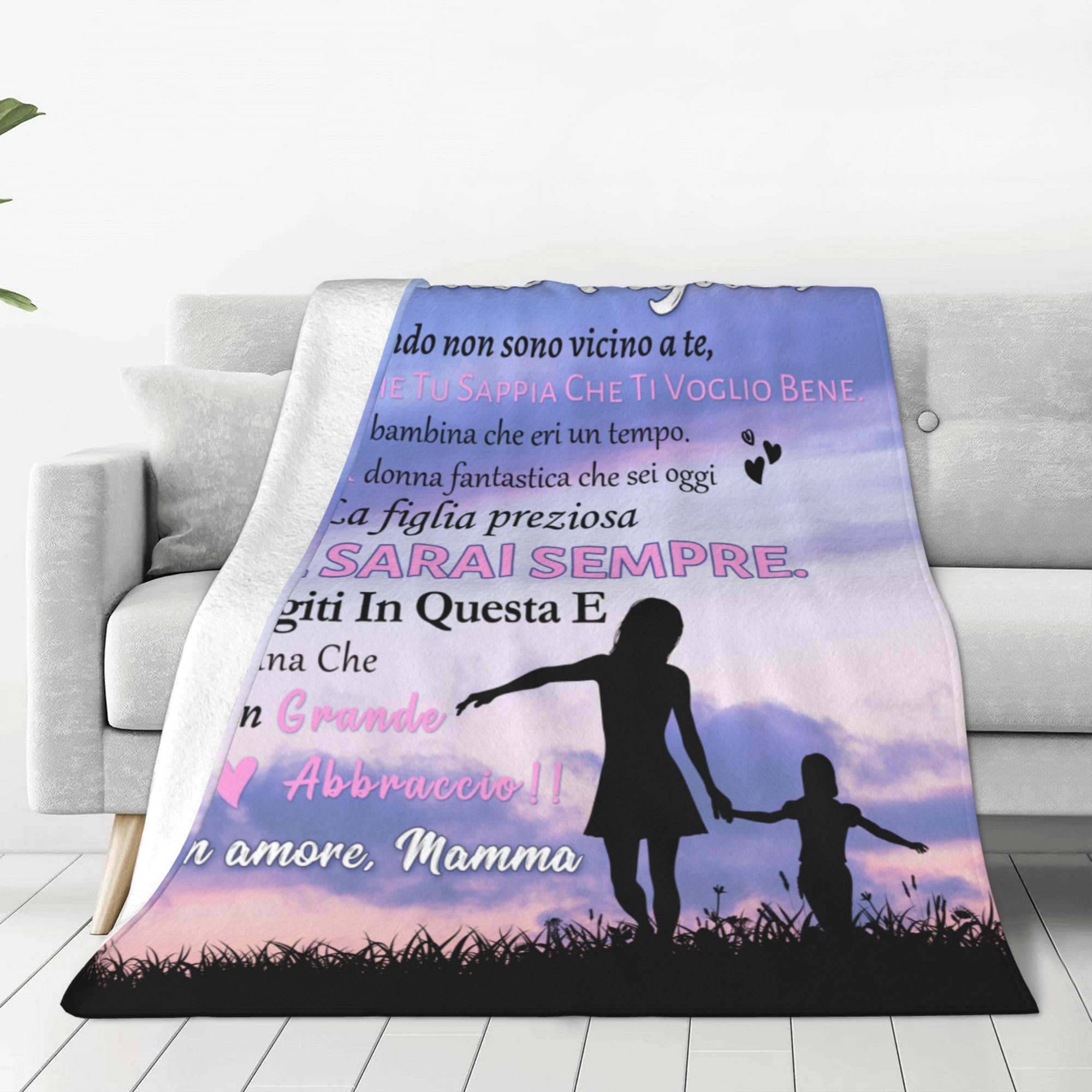 Coperta Personalizzata Per Figlia - 150x200cm | Regalo Compleanno O Natale - Foto 5