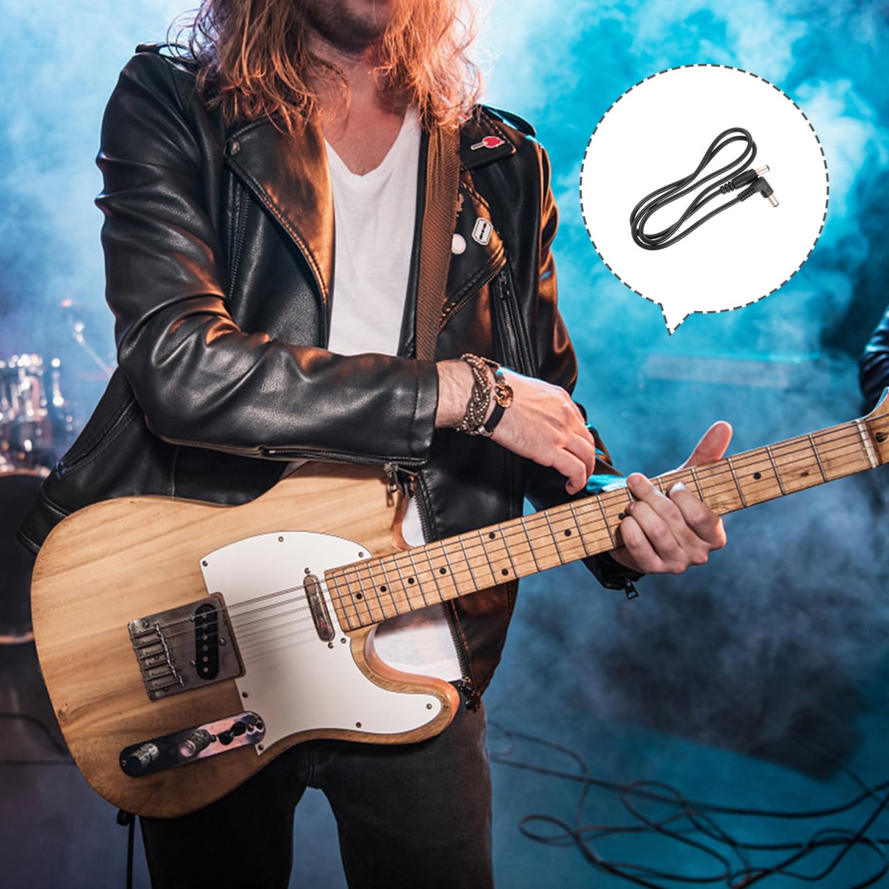 12 Piezas Cable De Alimentación De Guitarra Cable De Alimentación Del Pedal Pedal De Guitarra Electrica Pedales El Plastico Corriente Continua Alambre