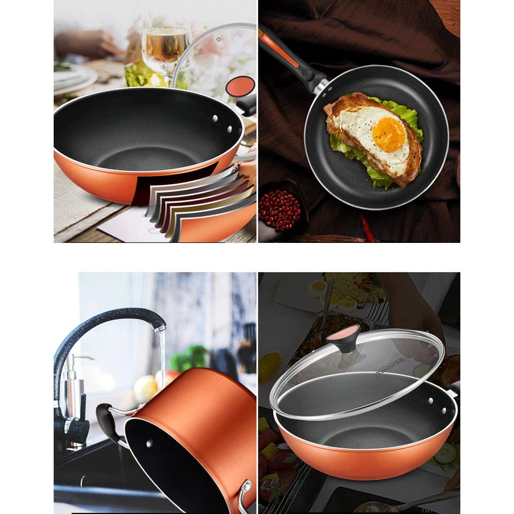 Amazon.co.jp: CHJTC キッチン用品セット ノンスティックパン スモーク