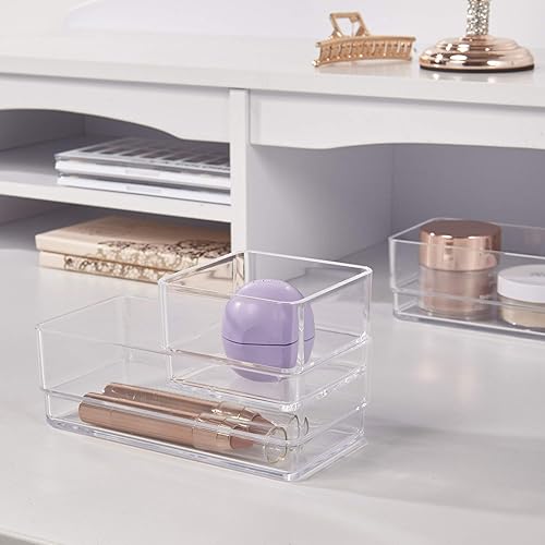 Miniatura 7 de Organizadores de plástico transparente para maquillaje conjunto de 6 unidades