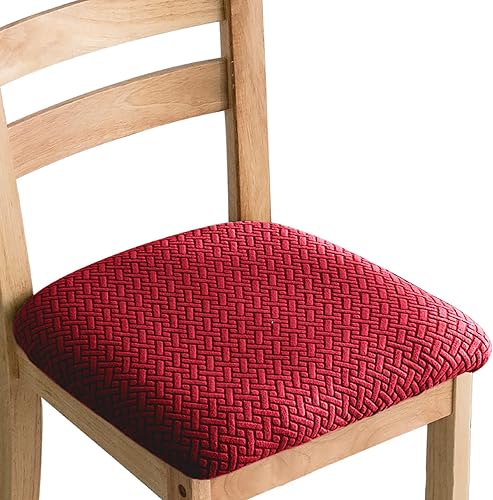 Vista 15 de Fundas elásticas para sillas de comedor, fundas protectoras extraíbles para sillas de cocina, fundas protectoras para comedor, hotel Gris