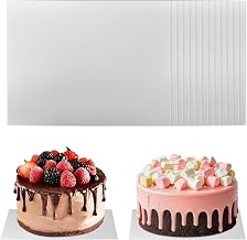 15 Cake Plates, 40 x 30 cm, Reusable and Can be Used on Both Sides | Cake Stand Rectangular Cake Plate Cake Base Cake Accessories Cake Board for Beginners and Professionals, Silver