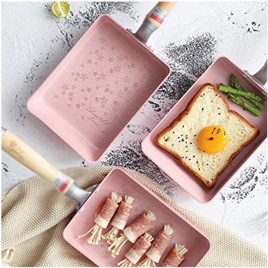 HBJWOV Omelette Pan/Egg Pan - Non-stick Coating Rectangle Frying Mini –