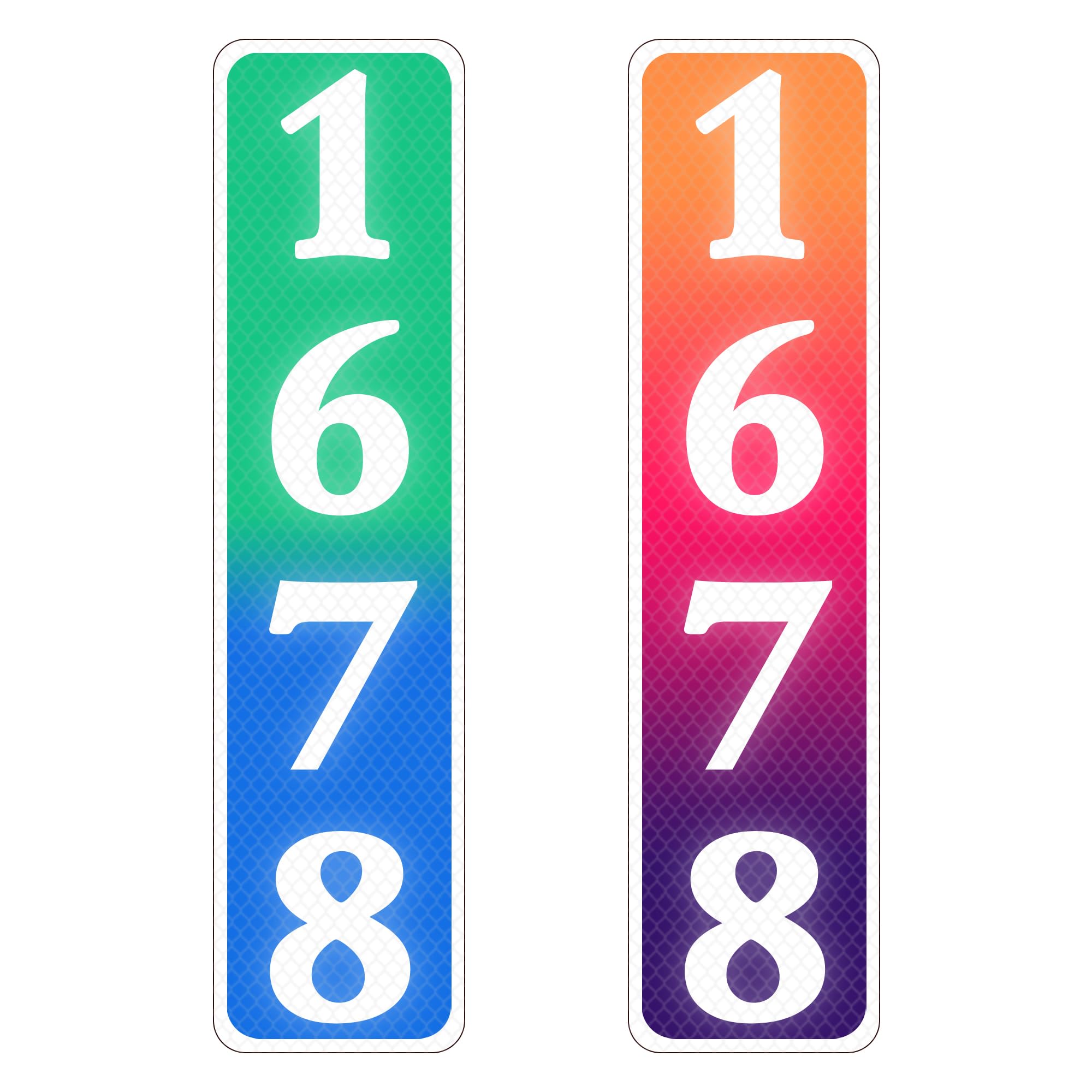 Letrero de dirección 911 reflectante personalizado para casa, 19 x 4.8 pulgadas, placa de dirección de metal personalizada para exterior, aluminio .040 impermeable, utilizado para buzón,