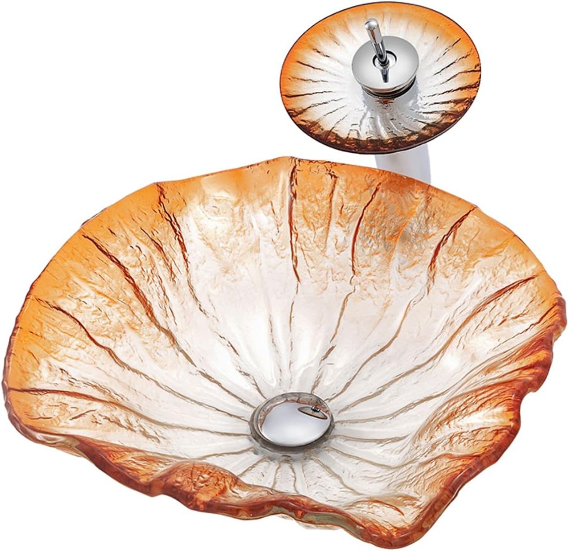 Bathroom Sink Vanity Sink Tempered Glass Sink Creative Artistic